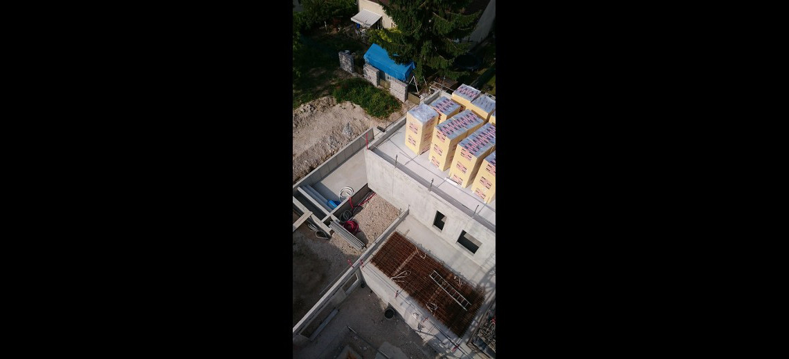 Toit-terrasse début de chantier Dijon